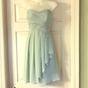 David’s Bridal strapless dress